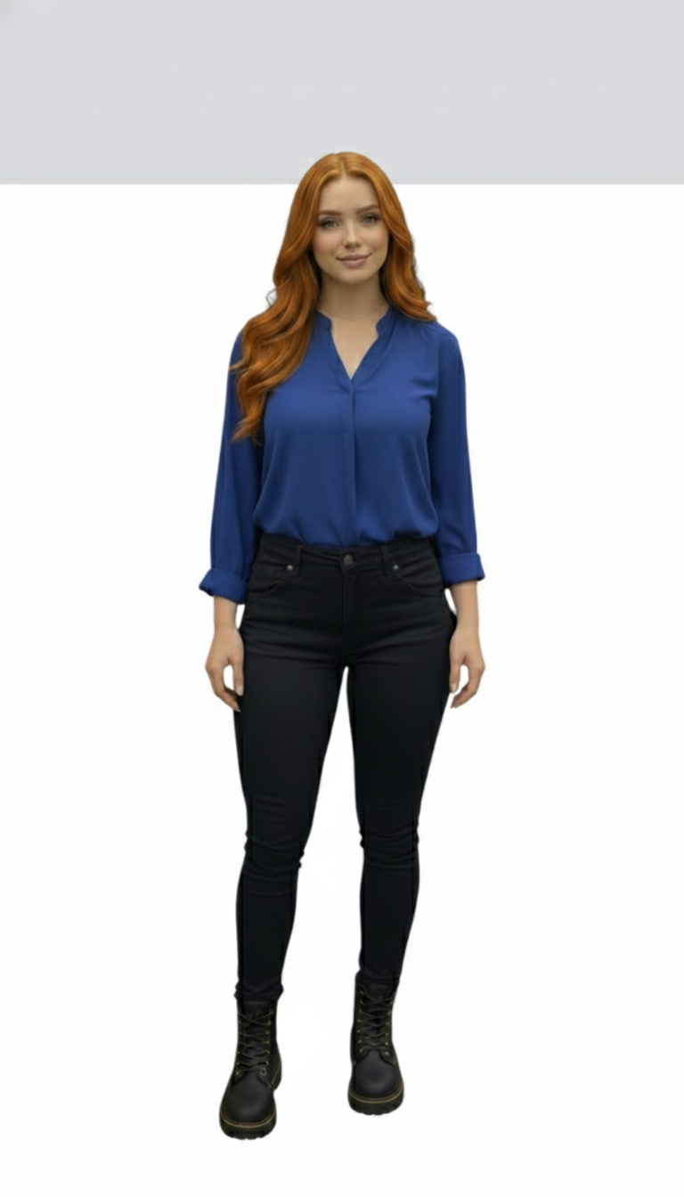 Ruvia – versão inicial blusa azul royal