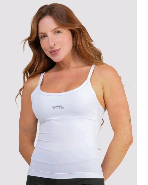 Regata branca – modelo Pink Urban